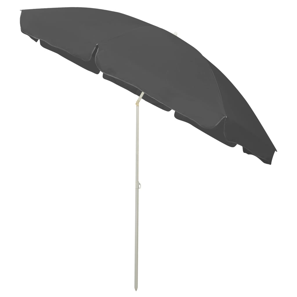 Guarda-sol de praia 300 cm antracite