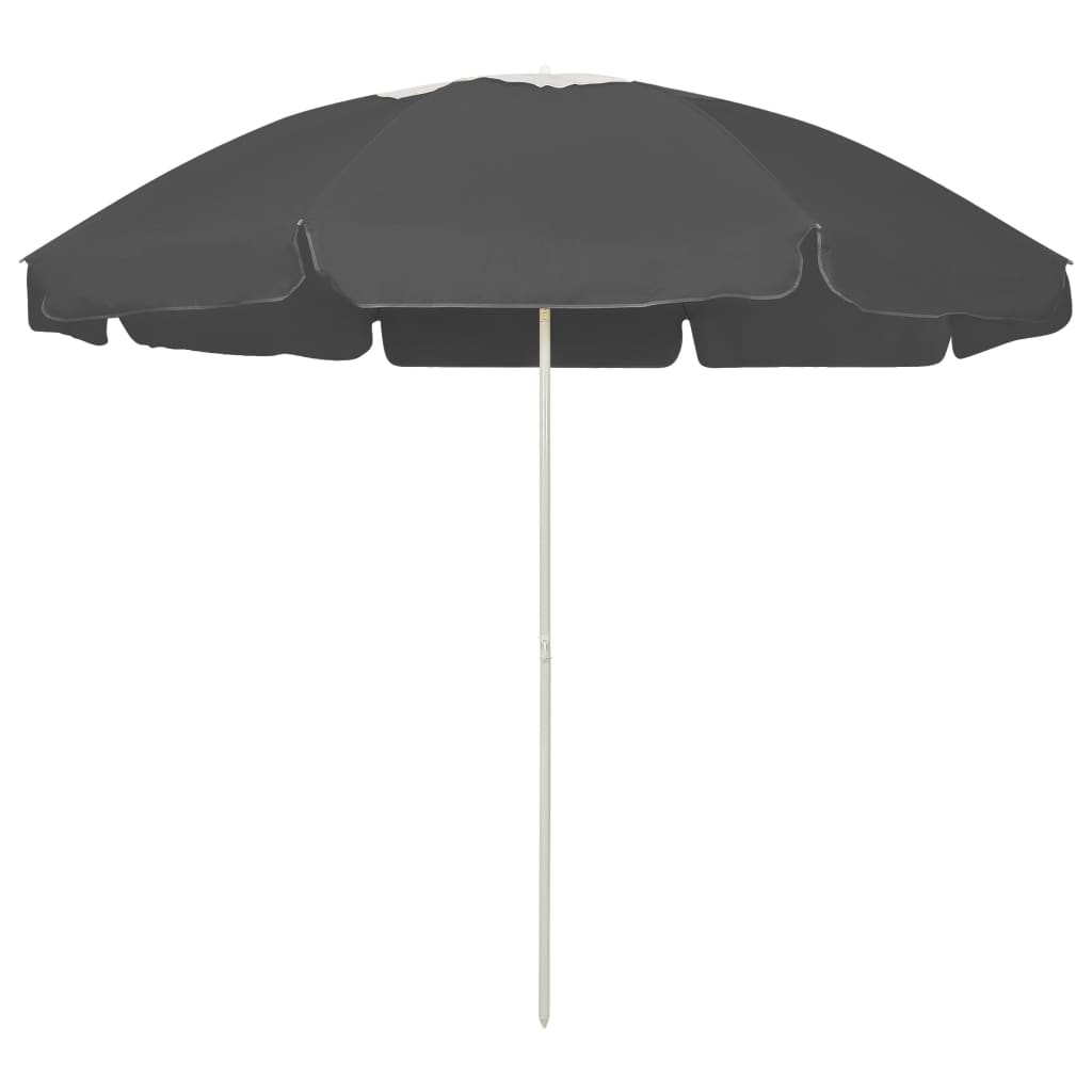 Guarda-sol de praia 240 cm antracite