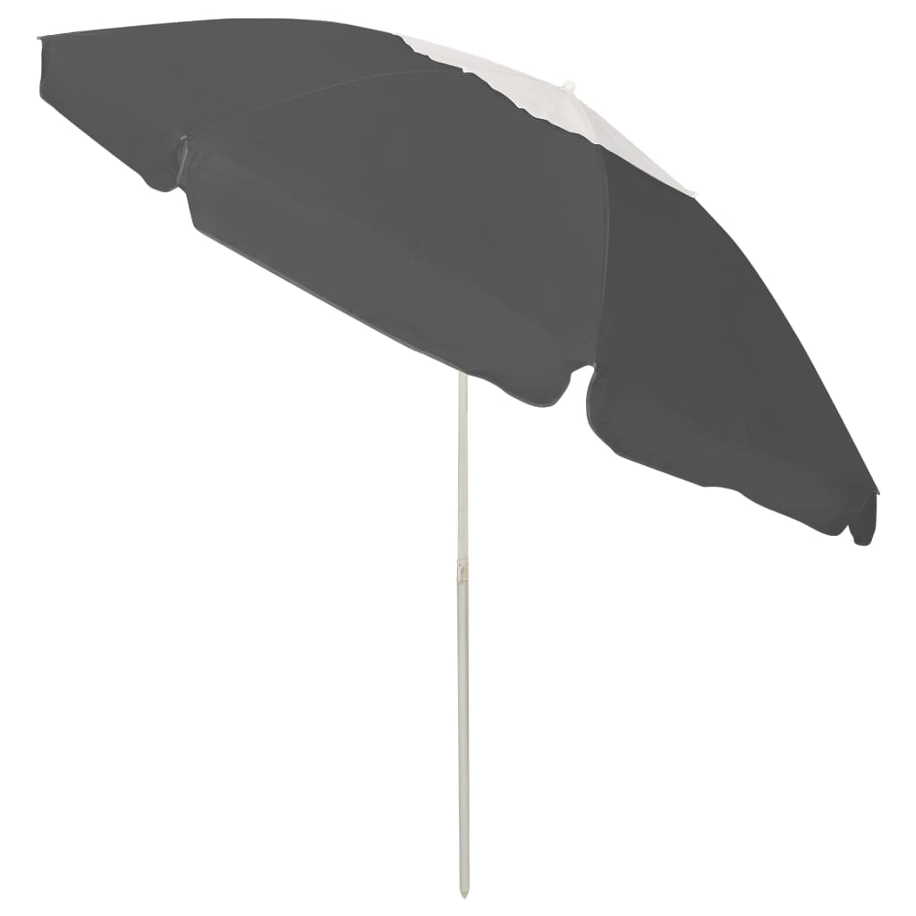 Guarda-sol de praia 240 cm antracite