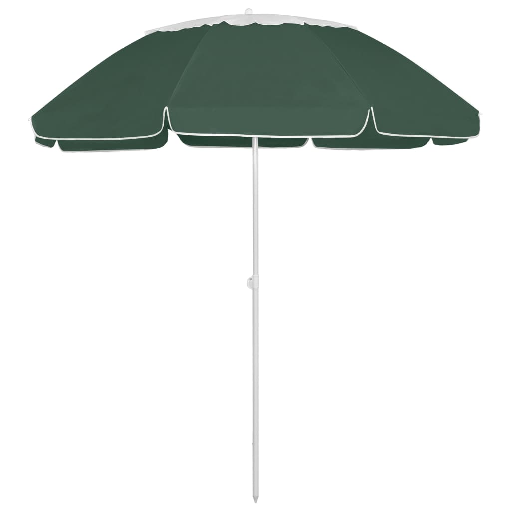 Guarda-sol de praia 300 cm verde