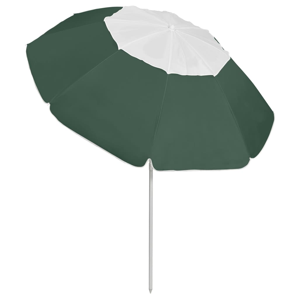 Guarda-sol de praia 300 cm verde