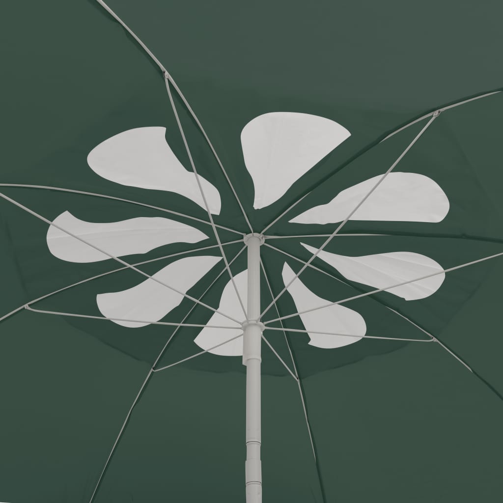 Guarda-sol de praia 300 cm verde