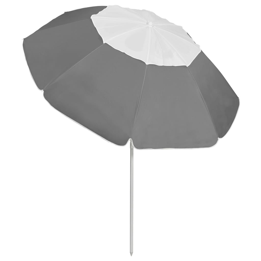Guarda-sol de praia 300 cm antracite