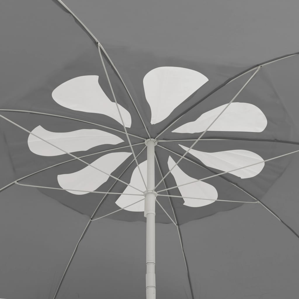 Guarda-sol de praia 300 cm antracite