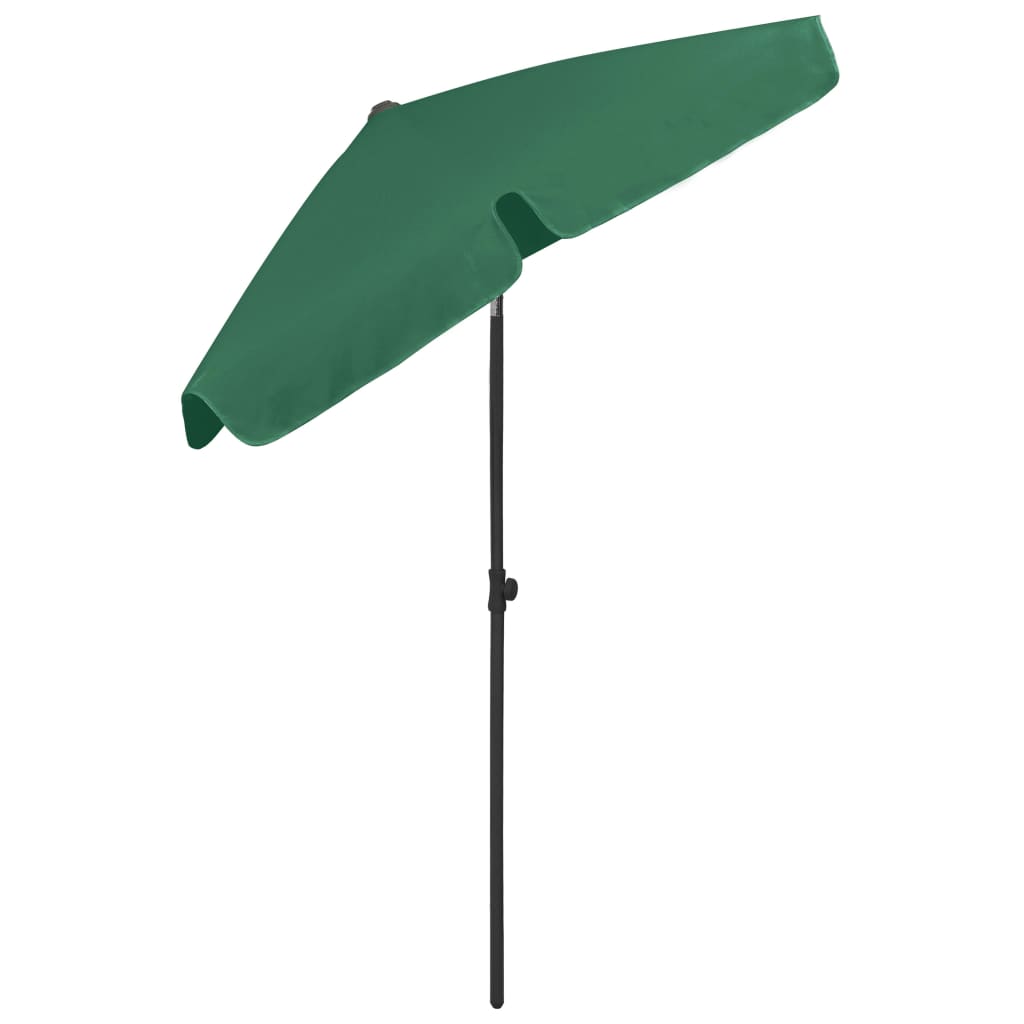 Guarda-sol de praia 180x120 cm verde