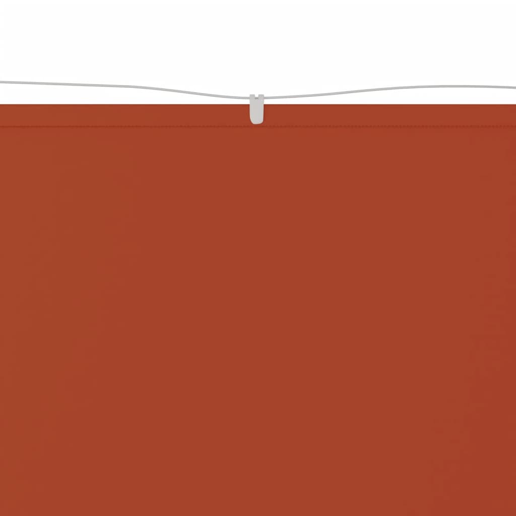 Toldo vertical 60x800 cm tecido oxford cor terracota