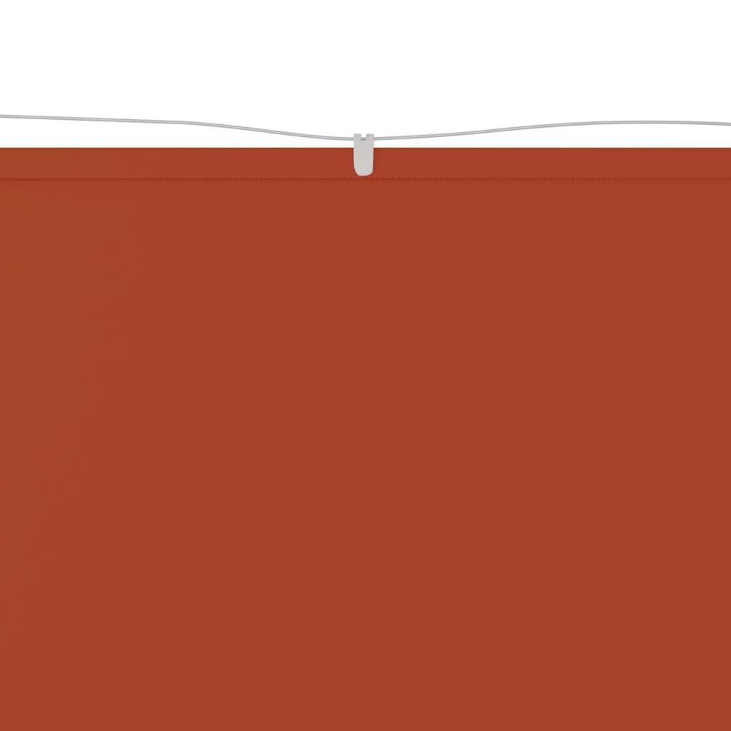 Toldo vertical 60x1200 cm tecido oxford cor terracota