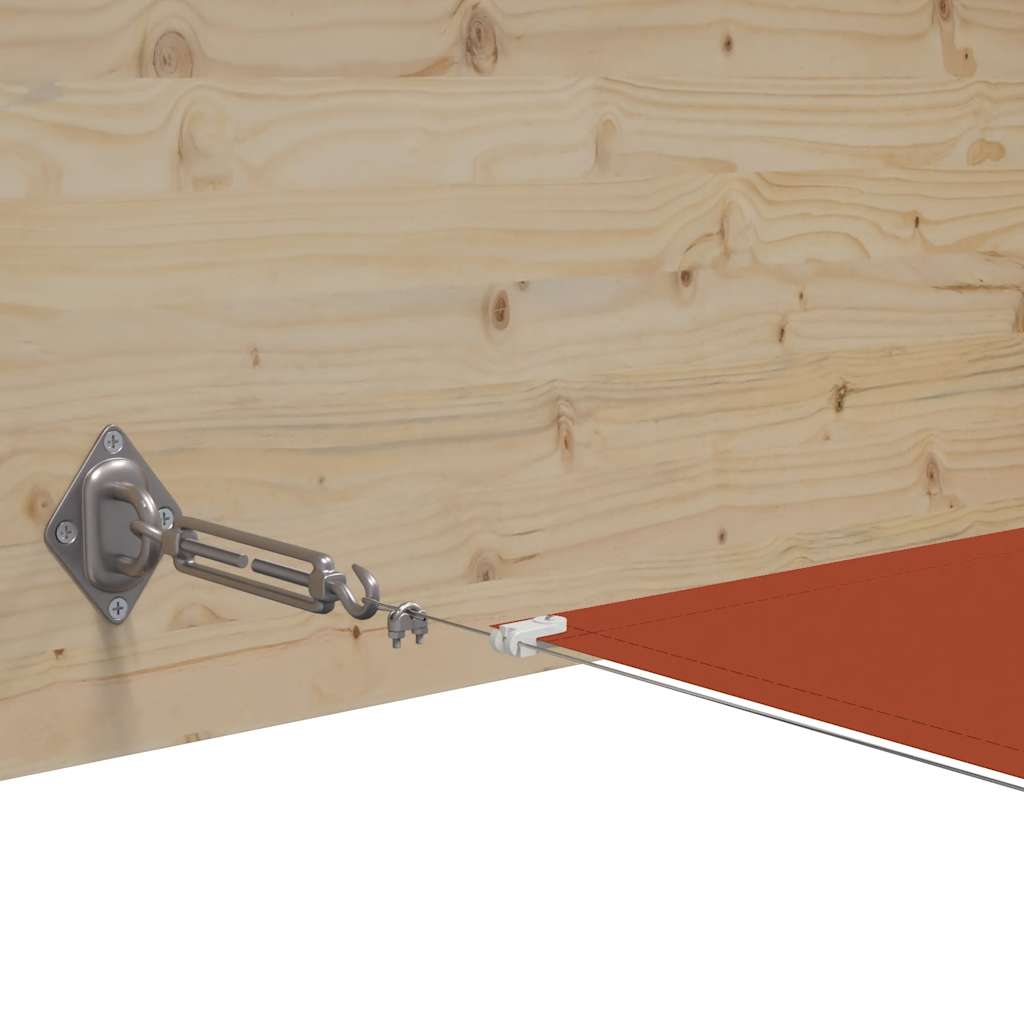 Toldo vertical 60x1200 cm tecido oxford cor terracota