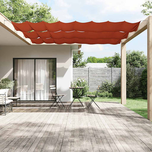 Toldo vertical 60x1200 cm tecido oxford cor terracota