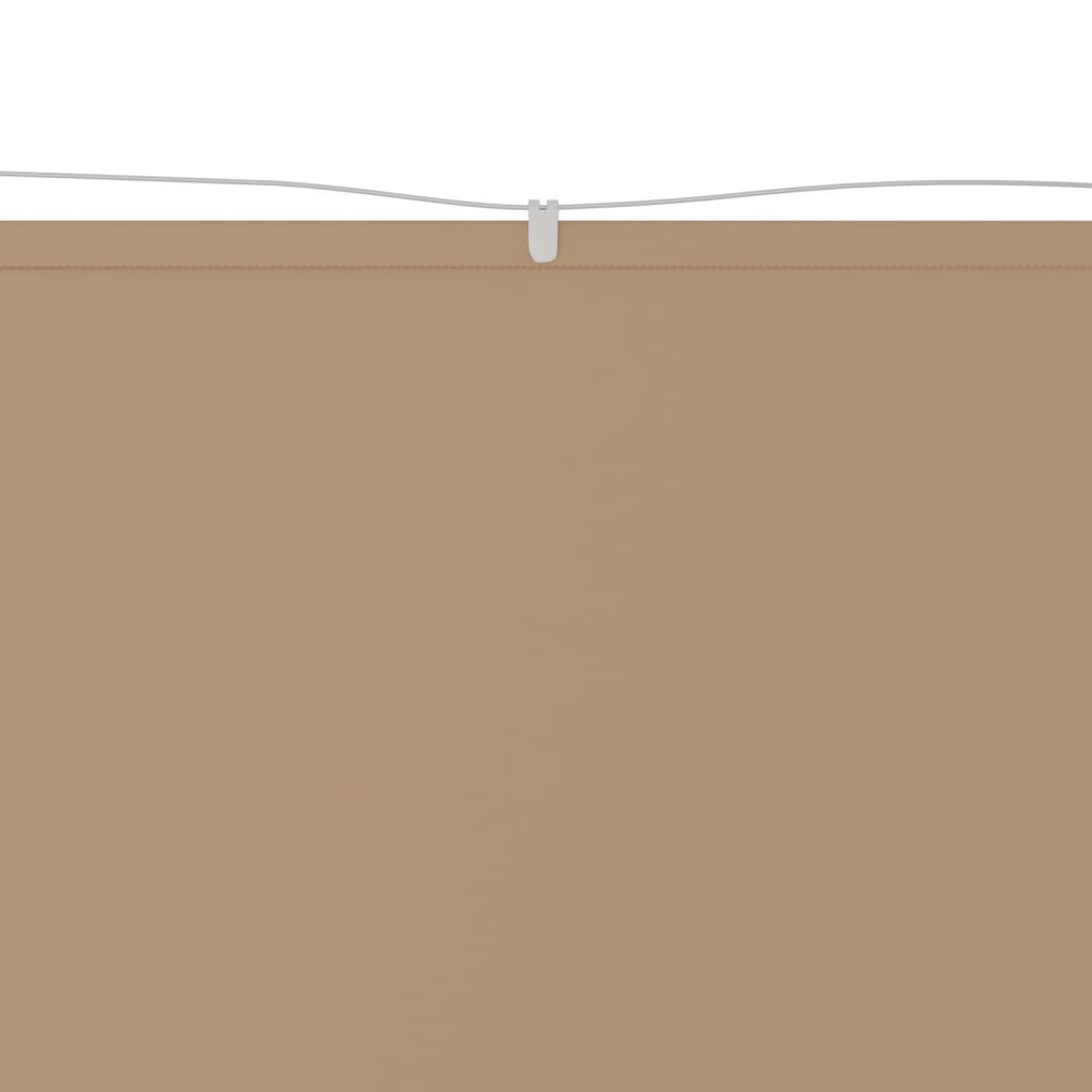Toldo vertical 180x1000 cm tecido oxford cinza-acastanhado