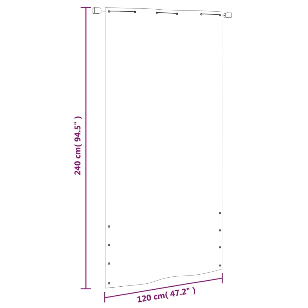 Tela de varanda 120x240 cm tecido oxford verde-claro