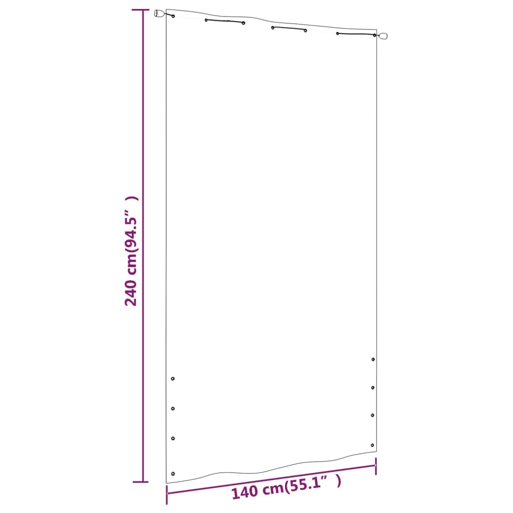 Tela de varanda 140x240 cm tecido oxford azul