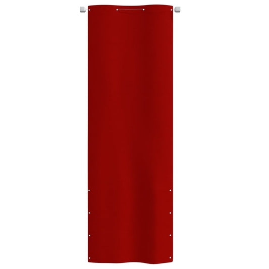 Tela de varanda 80x240 cm tecido oxford vermelho