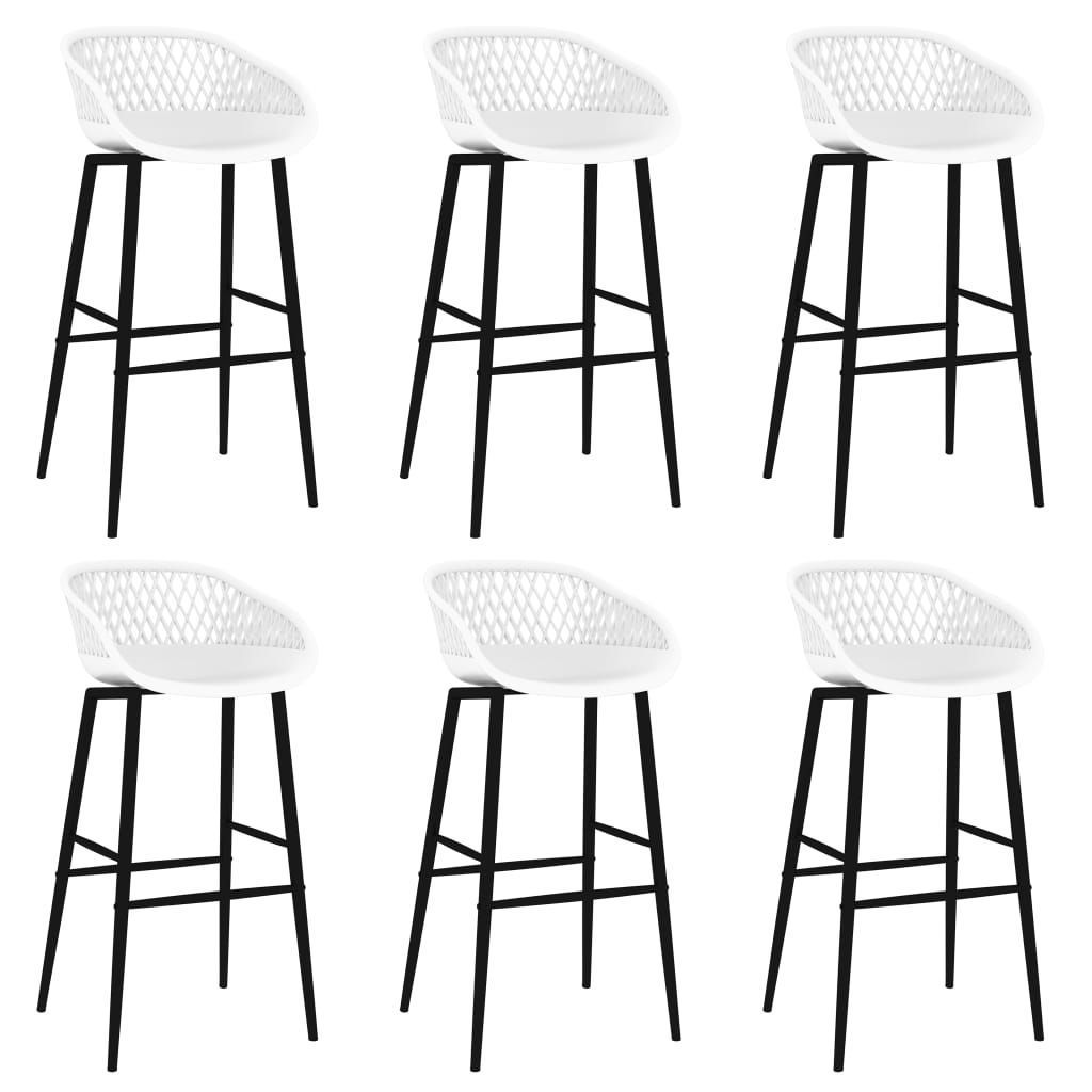 7 pcs conjunto de bar branco