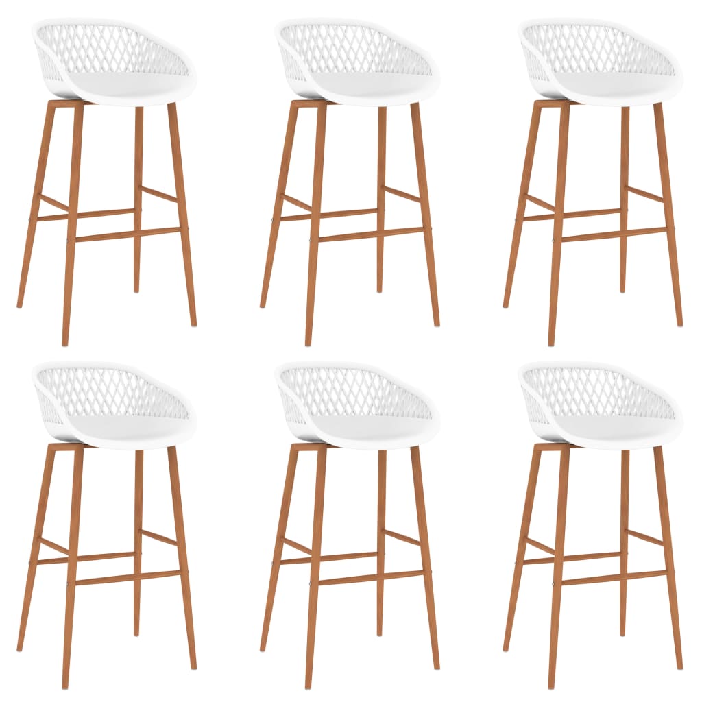 7 pcs conjunto de bar branco
