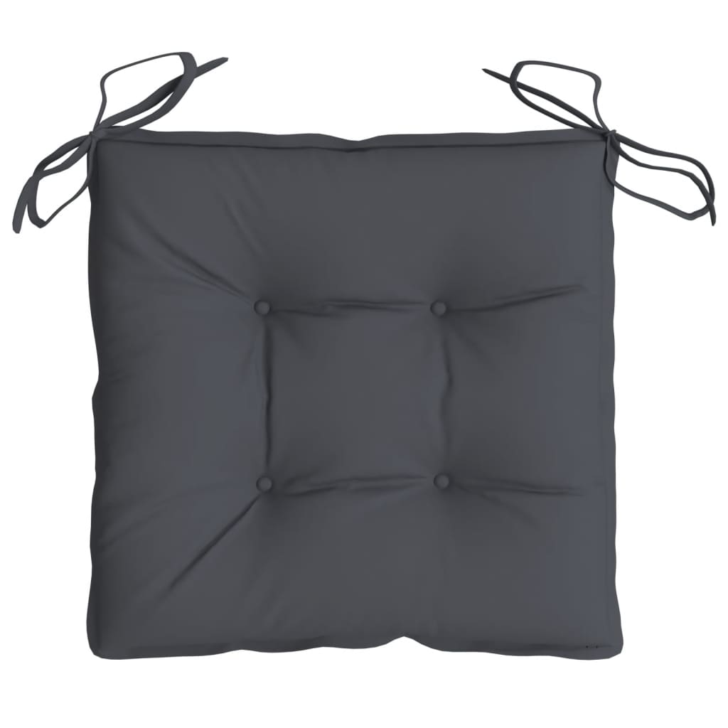 Almofadões de cadeira 6 pcs 50x50x7 cm tecido oxford antracite
