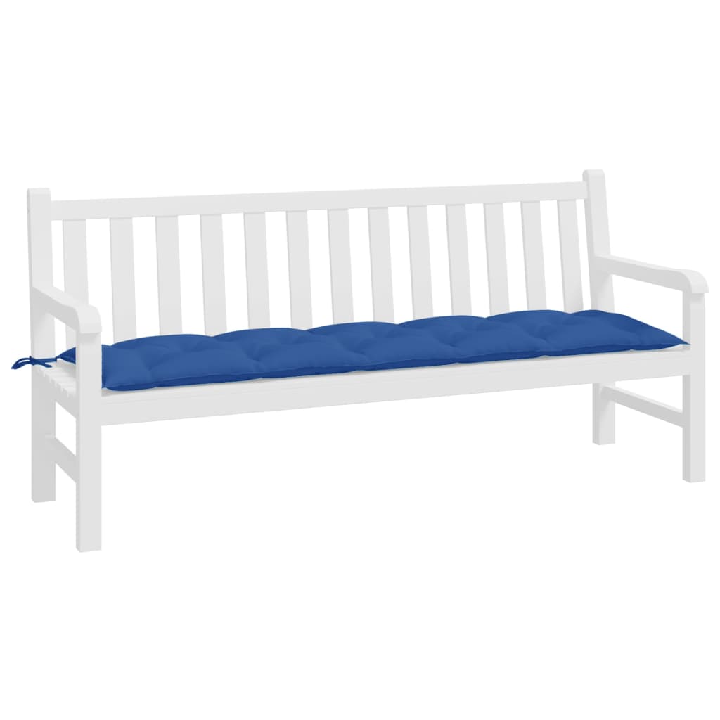 Almofadão p/ banco de jardim 180x50x7 cm tecido oxford azul
