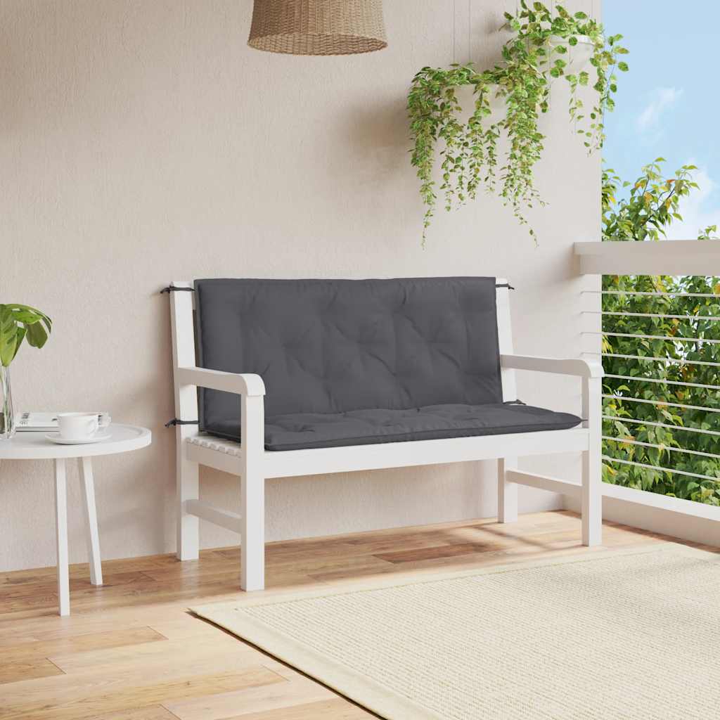 Almofadão banco jardim 120x(50+50)x7cm tecido oxford antracite