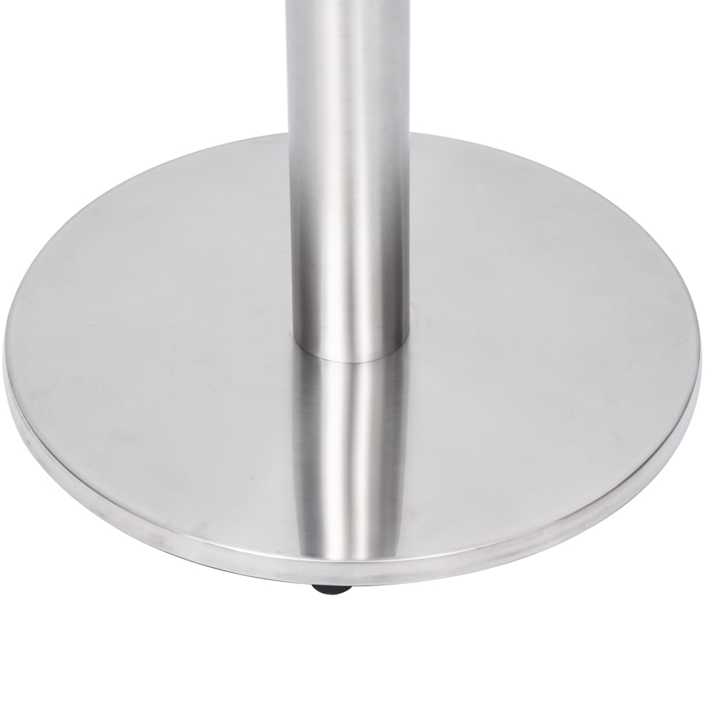 Perna para mesa de bistrô Ø45x72 cm aço inoxidável prateado