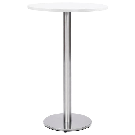 Perna para mesa de bistrô Ø45x107 cm aço inoxidável prateado