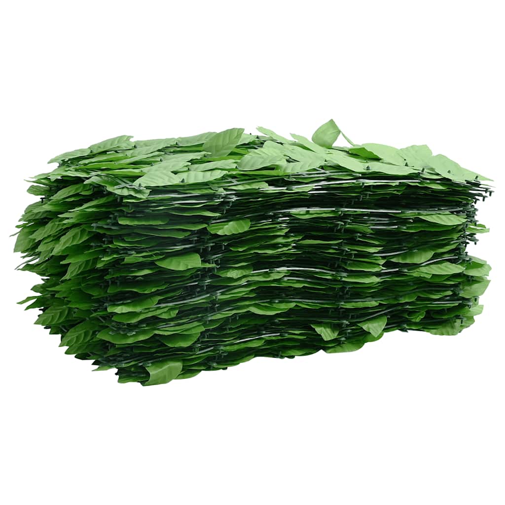 Tela de varanda com folhas verdes 400x75 cm