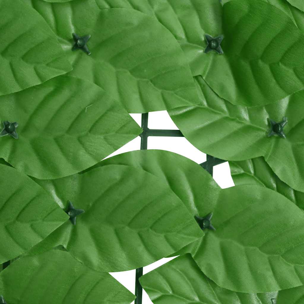 Tela de varanda com folhas verdes 400x75 cm