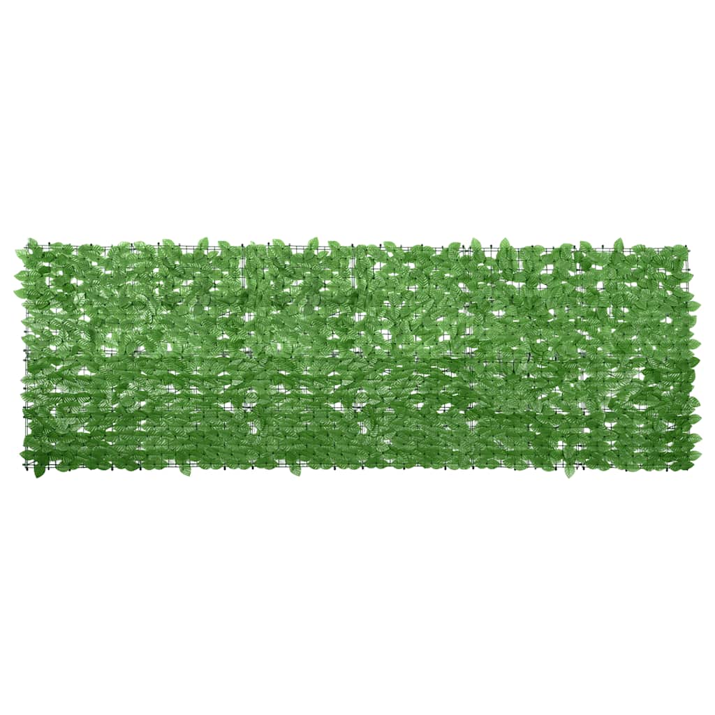 Tela de varanda com folhas verde 300x100 cm