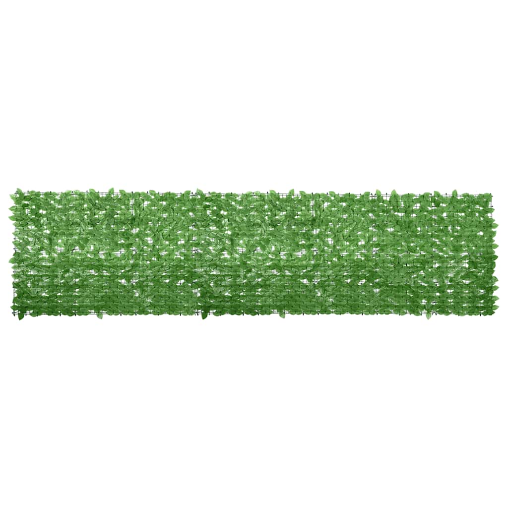 Tela de varanda com folhas verdes 400x100 cm