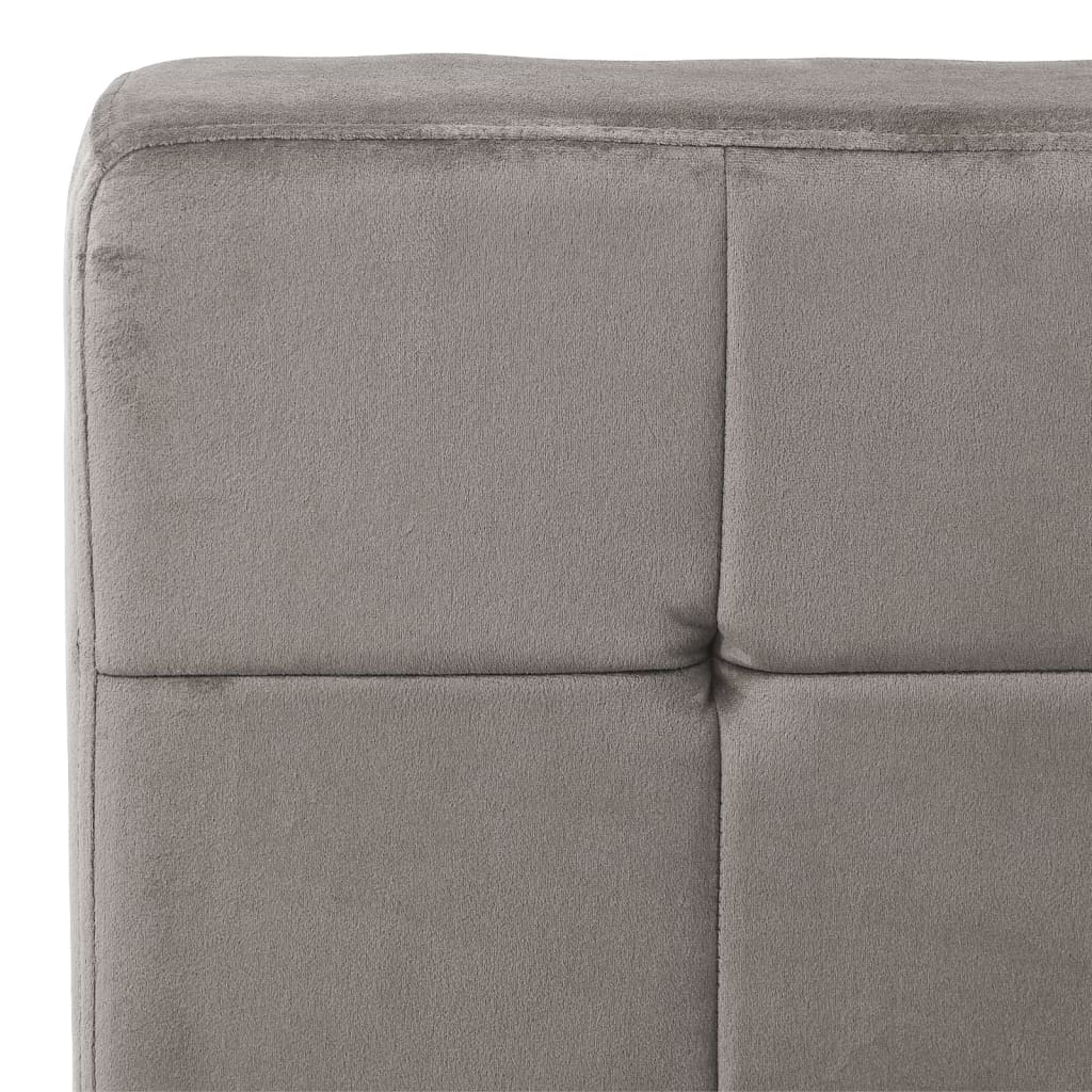 Cadeira de descanso 65x79x87 cm veludo cinzento-claro