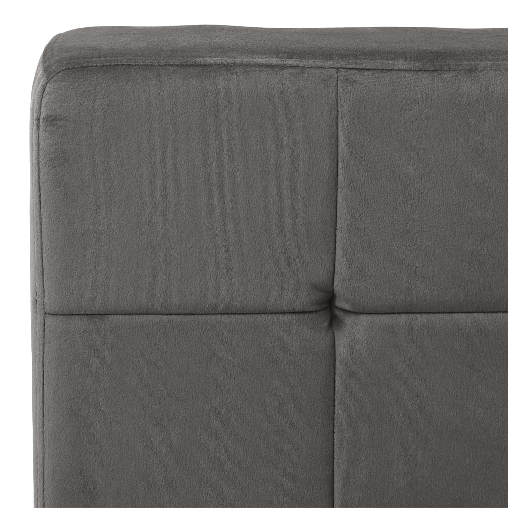 Cadeira de descanso 65x79x87 cm veludo cinzento-escuro