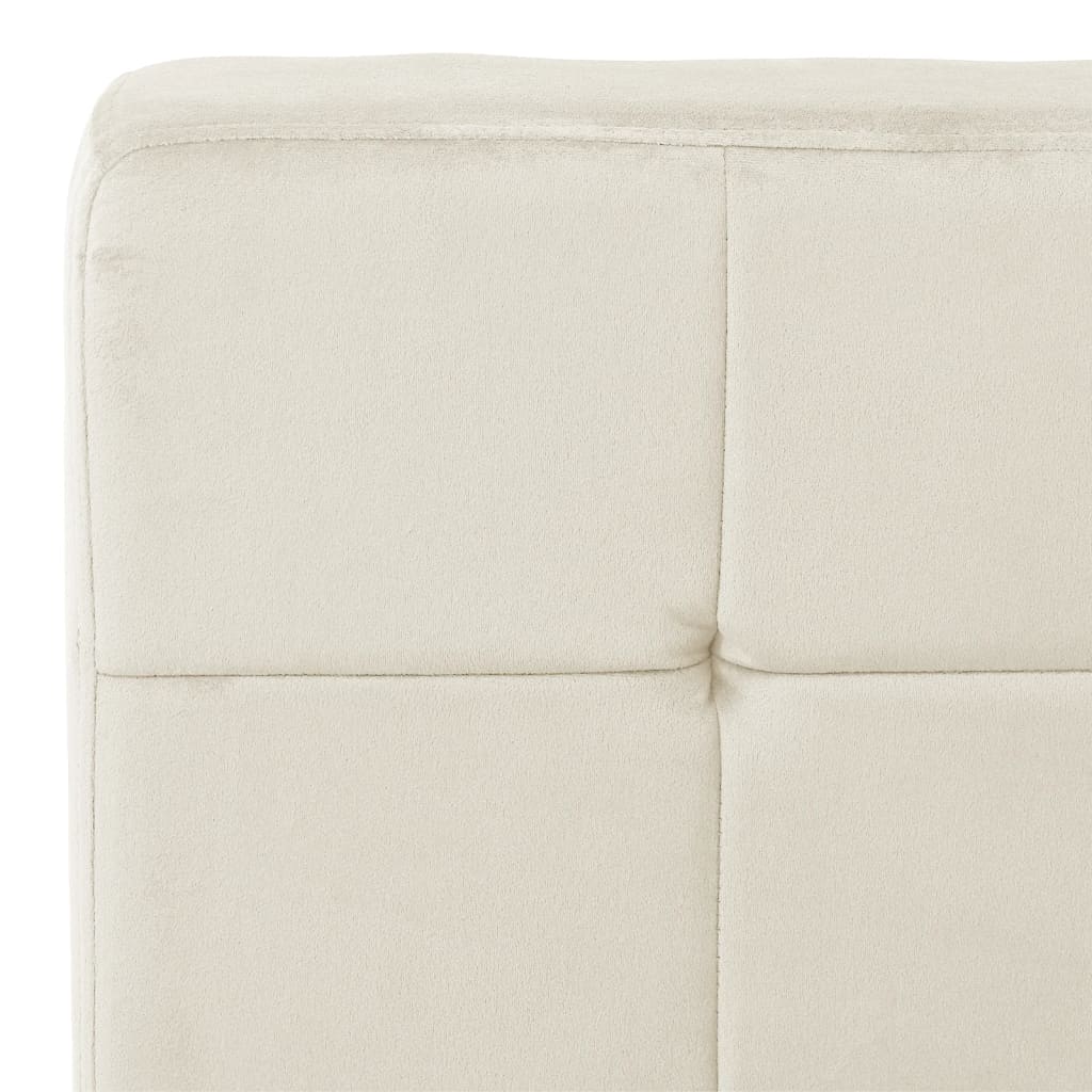 Cadeira de descanso 65x79x87 cm veludo creme