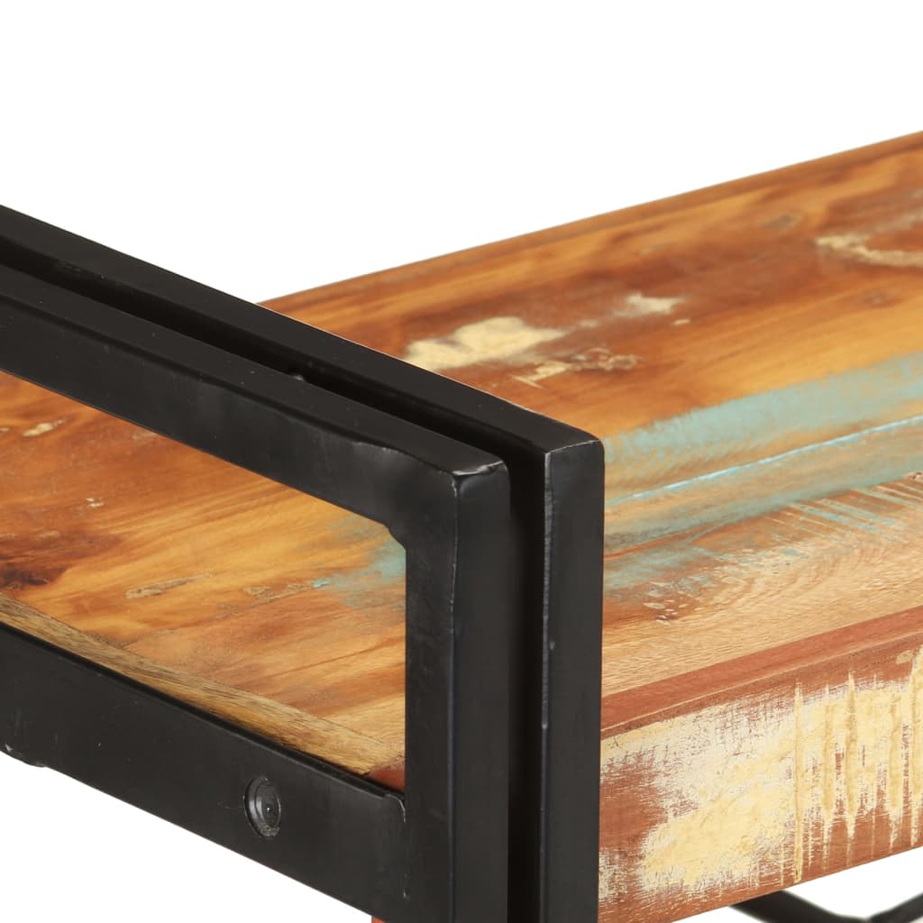 Estante c/ 3 prateleiras 140x30x80cm madeira recuperada maciça