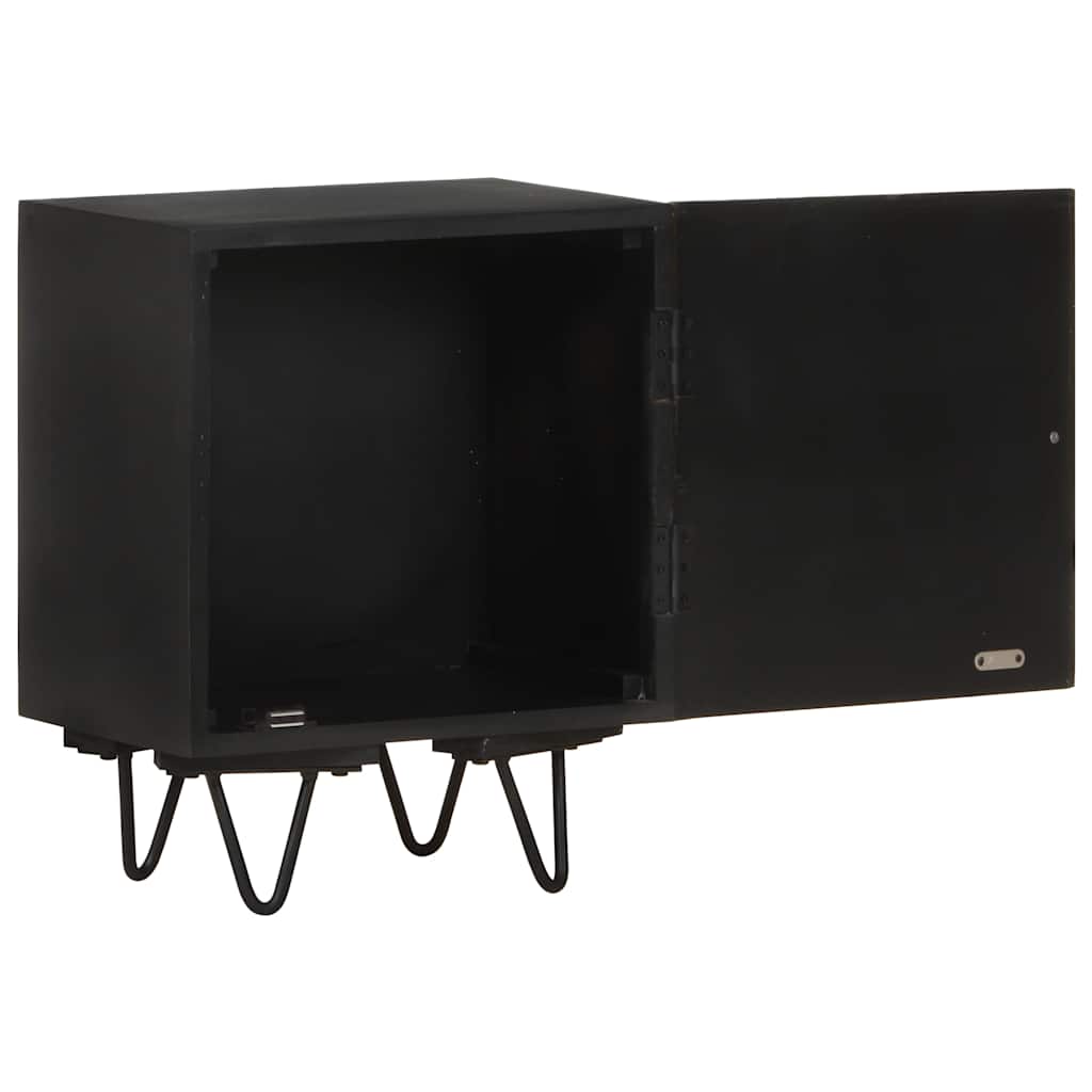 Mesa de cabeceira c/ frente bronze 40x30x50 cm mangueira maciça