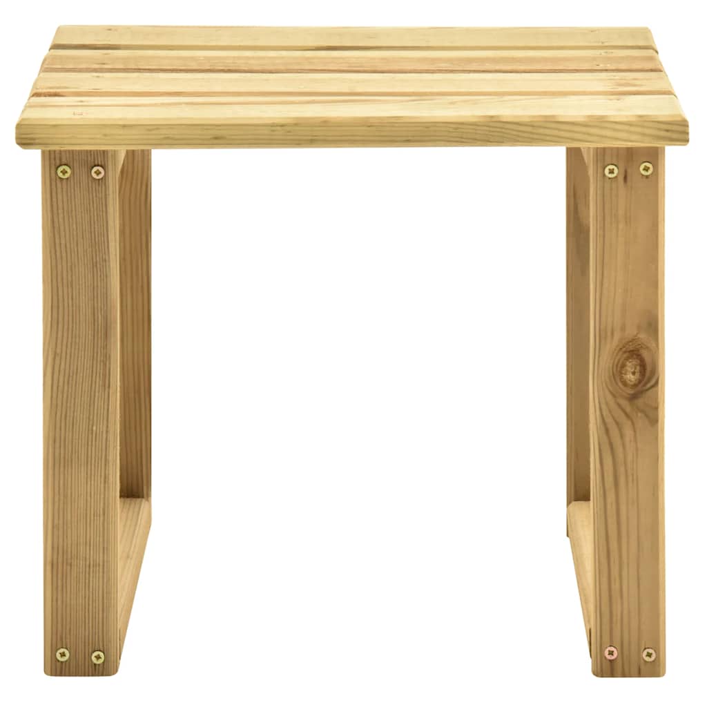 Espreguiçadeira de jardim com mesa madeira de pinho impregnada
