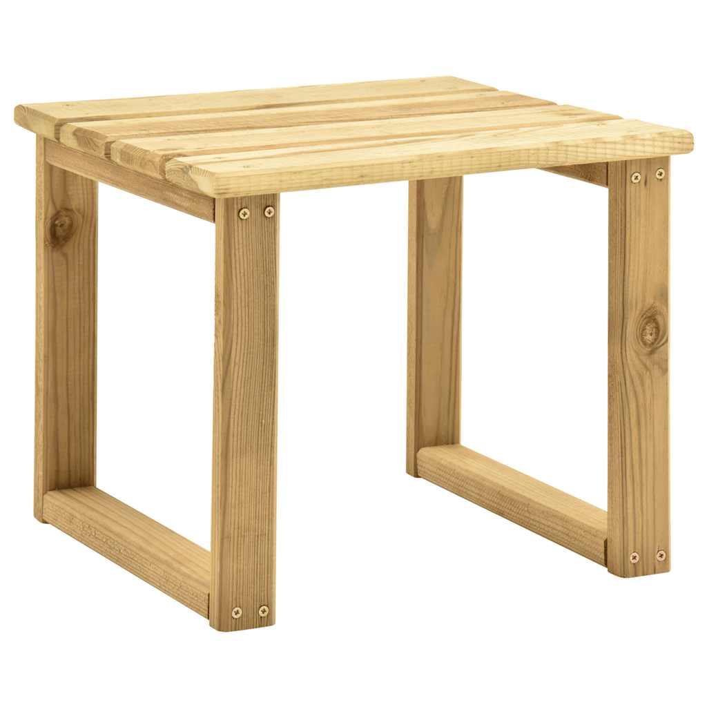 Espreguiçadeira de jardim com mesa madeira de pinho impregnada