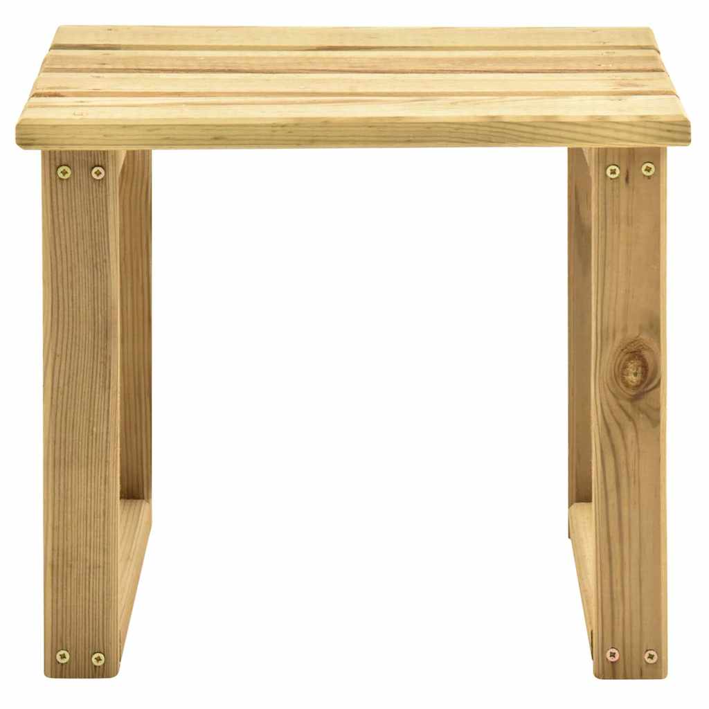 Espreguiçadeira de jardim com mesa madeira de pinho impregnada