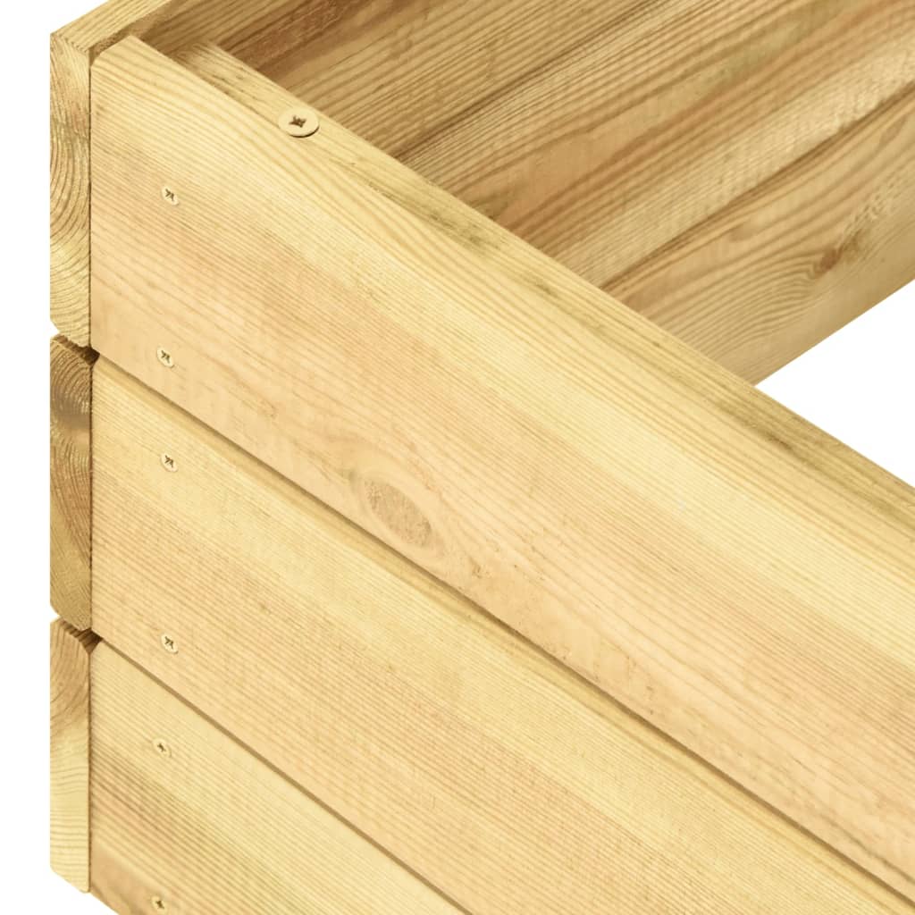 Espreguiçadeira com mesa madeira de pinho impregnada verde