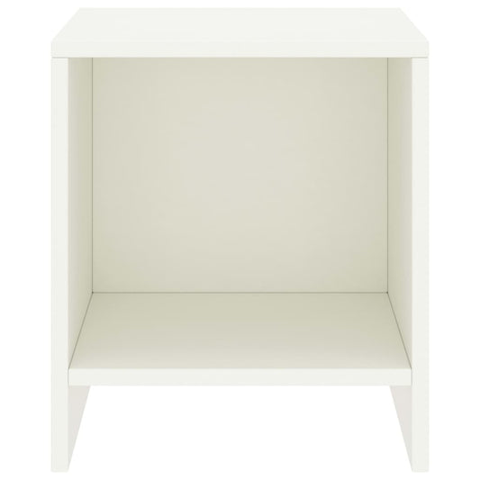 Mesa de cabeceira 35x30x40 cm madeira de pinho maciça branco