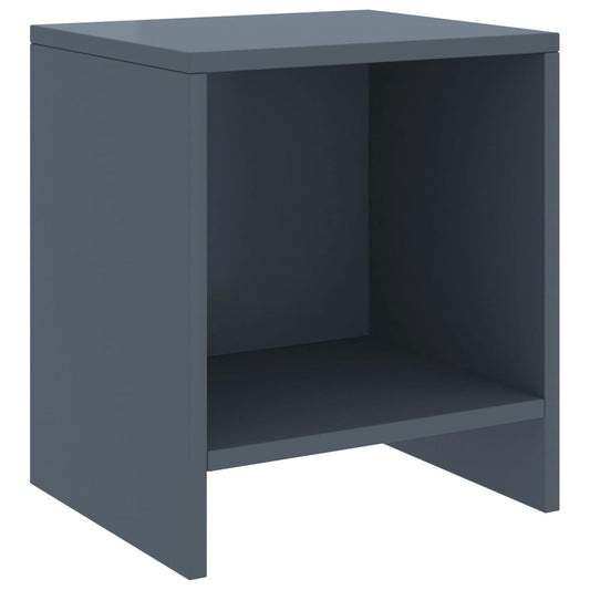 Mesa de cabeceira 35x30x40 cm pinho maciço cinzento-claro