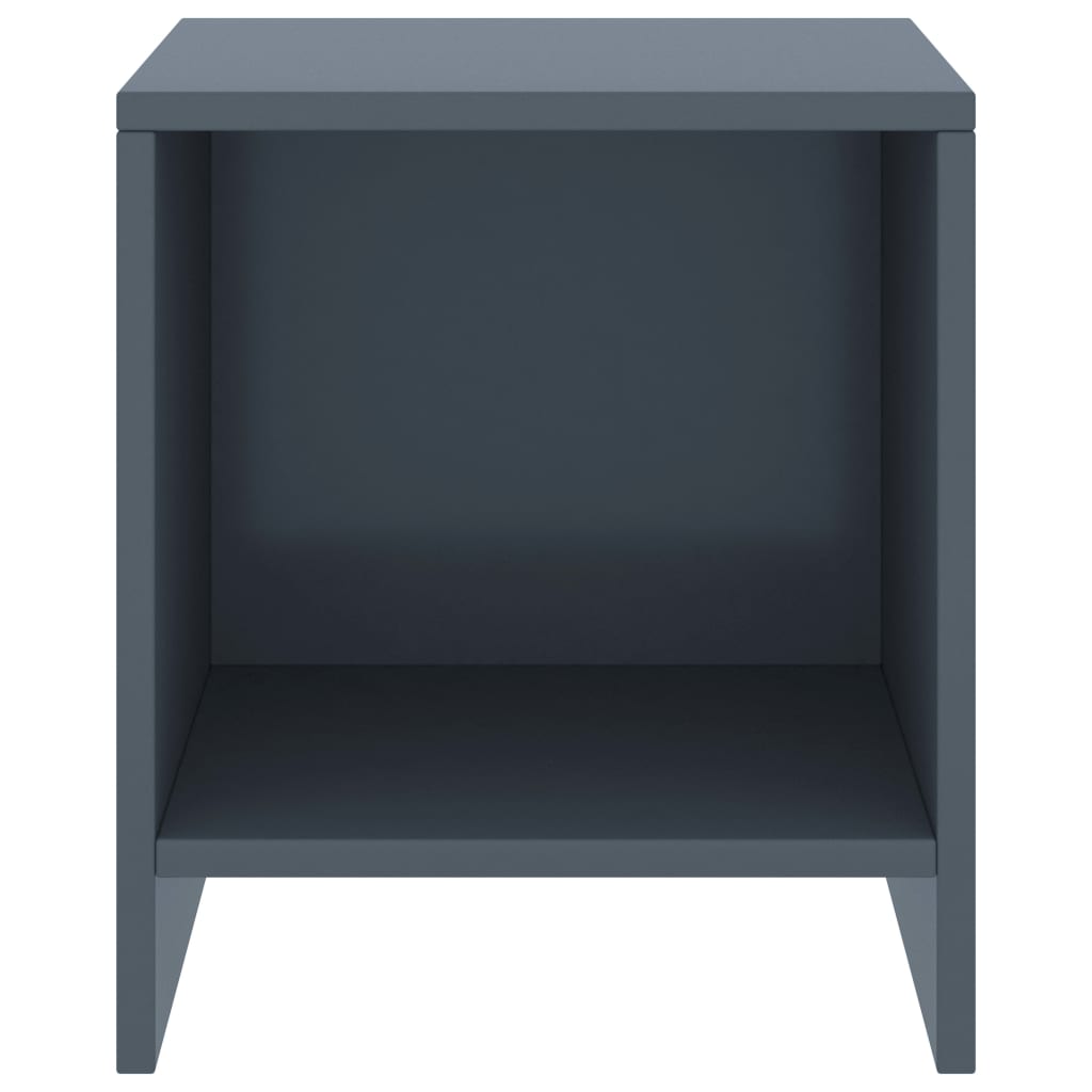 Mesa de cabeceira 35x30x40 cm pinho maciço cinzento-claro