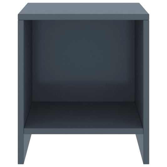 Mesa de cabeceira 35x30x40 cm pinho maciço cinzento-claro