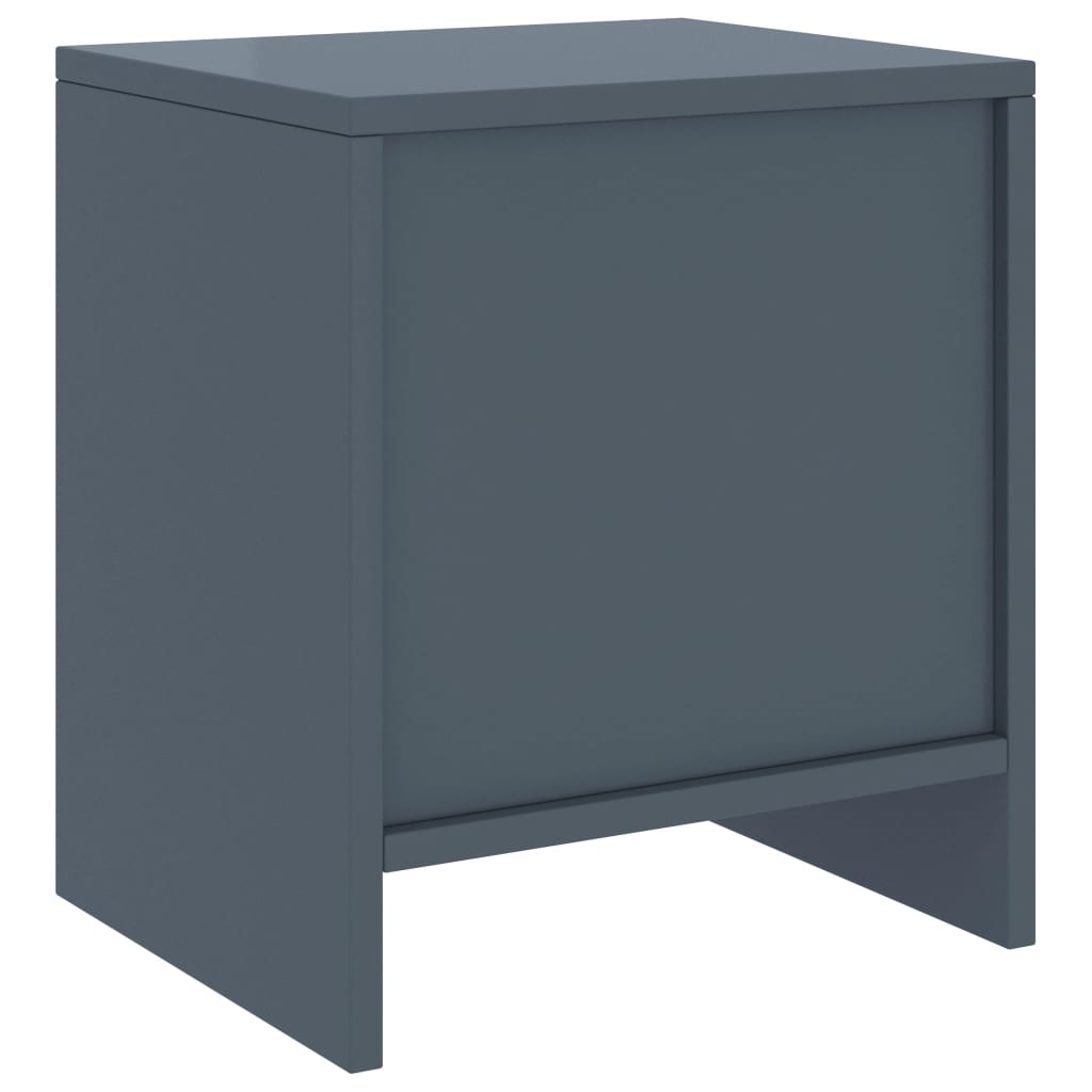 Mesa de cabeceira 35x30x40 cm pinho maciço cinzento-claro