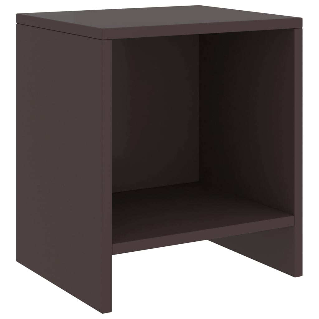 Mesas de cabeceira 2pcs 35x30x40cm pinho maciço castanho-escuro