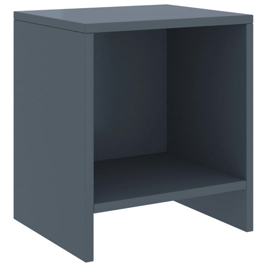 Mesas de cabeceira 2 pcs 35x30x40cm pinho maciço cinzento-claro