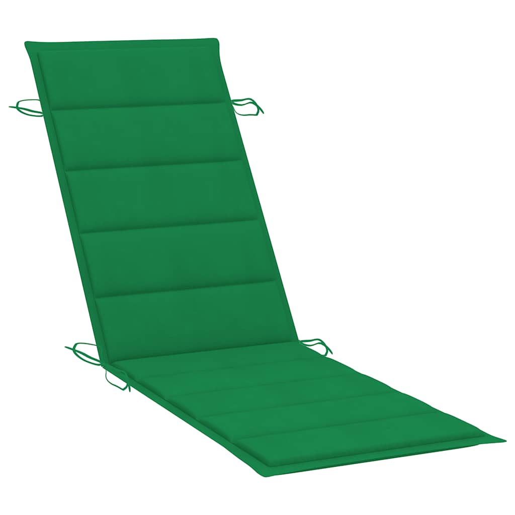 Espreguiçadeira de jardim com mesa e almofadão acácia maciça