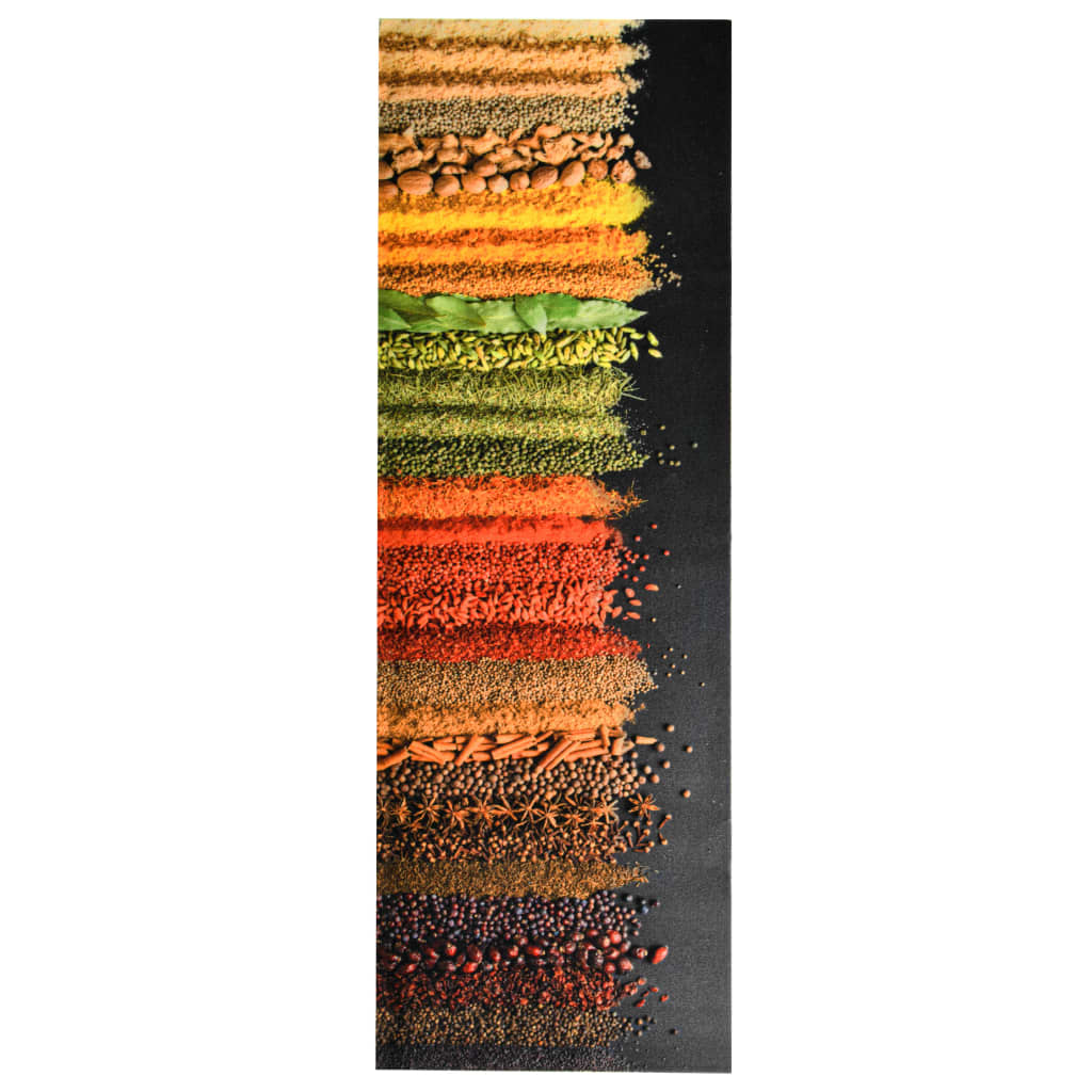 Tapete de cozinha lavável com design Spice 60x300 cm