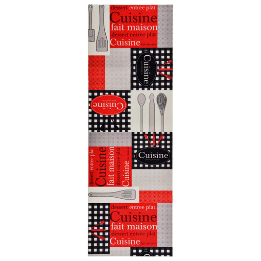 Tapete de cozinha lavável com design Cuisine 60x300 cm