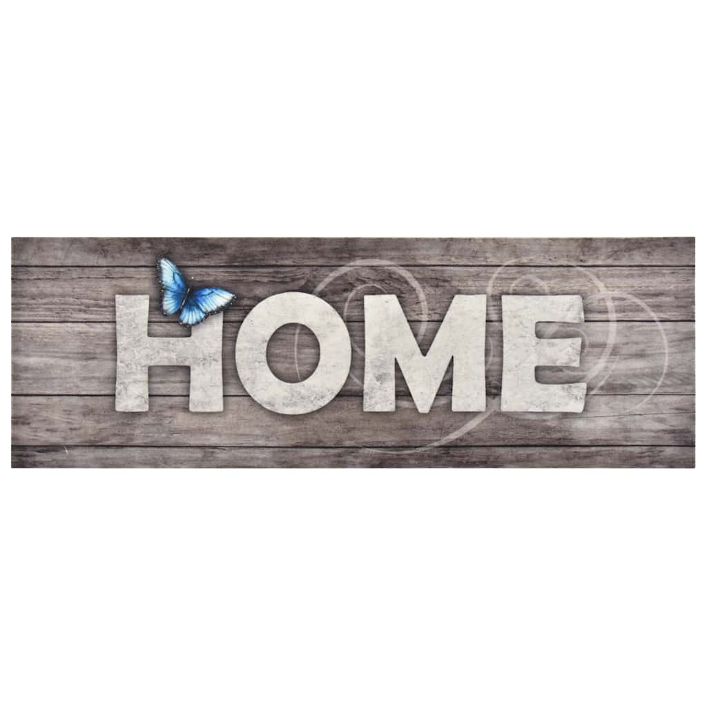 Tapete de cozinha lavável com design Home 60x180 cm