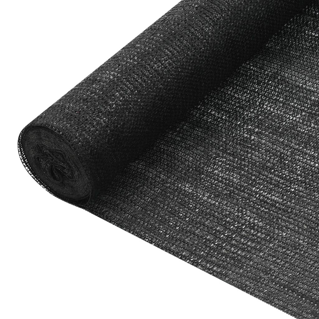 Rede de ocultação para privacidade PEAD 75 g/m² 2x10 m preto