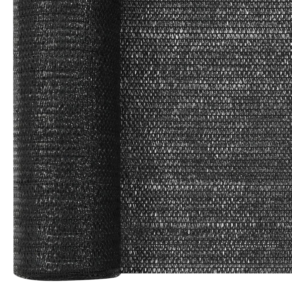 Rede de ocultação para privacidade PEAD 75 g/m² 3,6x25 m preto